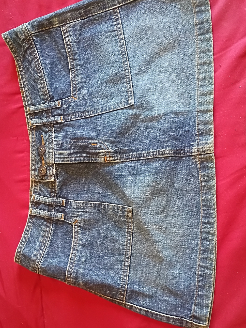 Refuge Women’s Blue Denim Mini Skirt